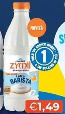 Mercatò Parmalat Zymil Latte Barista offerta