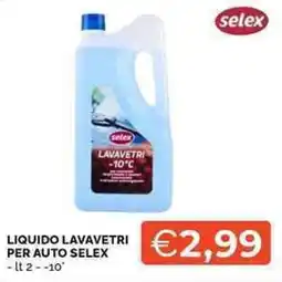 Mercatò Liquido lavavetri per auto Selex offerta