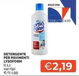 Mercatò Detergente per pavimenti Lysoform offerta