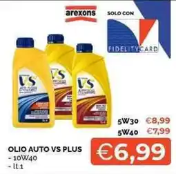 Mercatò Olio auto vs plus offerta
