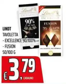 Coop Master Alleanza 3.0 Lindt Tavoletta Excellence 90/100% Cacao offerta