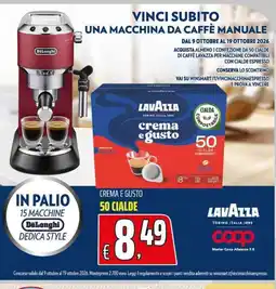 Coop Master Alleanza 3.0 Cialde Lavazza crema e gusto offerta