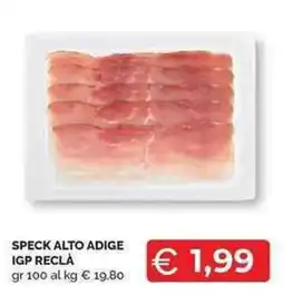 Mercatò Local Speck Alto Adige IGP Reclà offerta