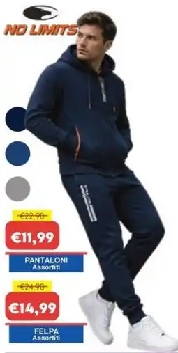 Huali Market NO LIMITS Pantaloni Assortiti offerta