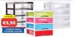 Huali Market Cassettera 4 Cassetti Assortiti offerta