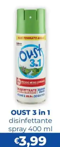 Acqua & Sapone Oust 3 in 1 disinettante offerta