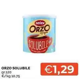 Mercatò selex orzo solubile offerta
