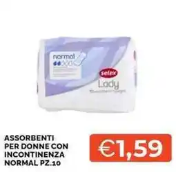 Mercatò Assorbenti per donne con incontinenza Selex Lady offerta