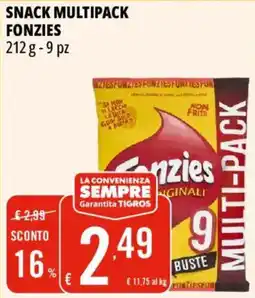 Tigros Snack multipack Fonzie offerta