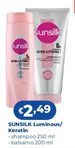 Acqua & Sapone Sunsilk Luminous/Keratin offerta