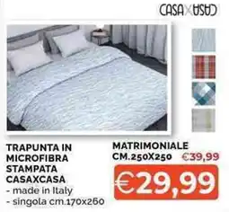 Mercatò Trapunta in microfibra stampata Casaxcasa offerta