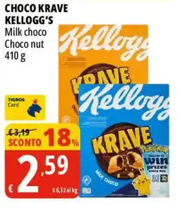 Tigros Kellogg's Choco Krave Milk Choco offerta