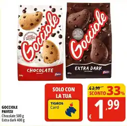 Tigros Gocci ole Pavesi Chocolate offerta