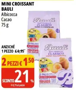 Tigros Mini Croissant Bauli Albicocca Cacao offerta