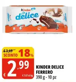 Tigros Kinder Delice Ferrero offerta