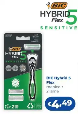 Acqua & Sapone BIC Hybrid 5 Flex Sensitive offerta