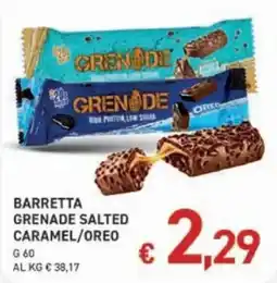 Maxi Coal Barretta Grenade Salted Caramel/Oreo offerta