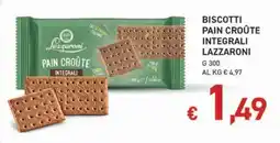 Maxi Coal Biscotti pain croûte integrali Lazzaroni offerta