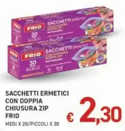 Maxi Coal Sacchetti ermetici con doppia chiusura zip Frio offerta