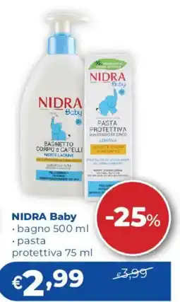 Acqua & Sapone NIDRA Baby bagno e pasta protettiva offerta