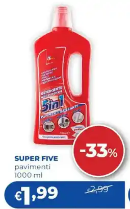 Acqua & Sapone Super Five pavimenti offerta