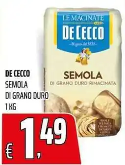Coop Master Alleanza 3.0 De Cecco semola di grano duro offerta