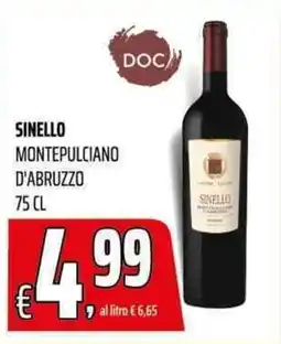 Coop Master Alleanza 3.0 Sinello Montepulciano d'Abruzzo offerta