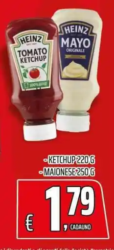 Coop Master Alleanza 3.0 Heinz ketchup e mayo offerta