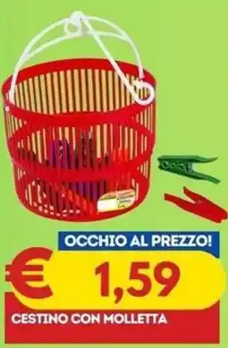 Gipsi Cestino con molletta offerta