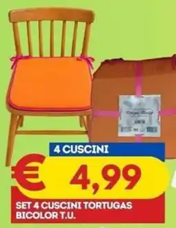 Gipsi Set 4 cuscini tortugas bicolor t.u. offerta