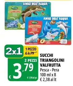 Tigros Succhi triangolini valfrutta offerta