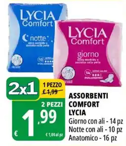 Tigros Assorbenti comfort Lycia offerta