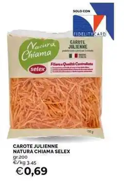 Mercatò Carote julienne Natura Chiama Selex offerta