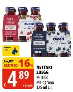 Tigros Nettari Zuegg Mirtillo Melograno offerta