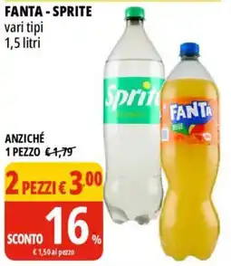 Tigros Fanta/Sprite vari tipi offerta