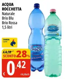 Tigros Acqua Rocchetta Brioblu offerta