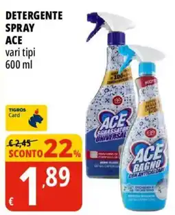 Tigros Detergente spray Ace offerta