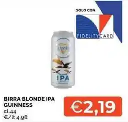 Mercatò Birra blonde IPA Guinness offerta
