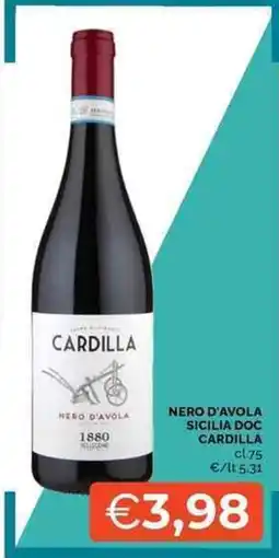 Mercatò Cardilla Nero d'Avola offerta