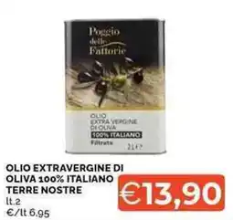 Mercatò Olio extravergine di oliva 100% italiano terre nostre offerta