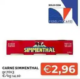 Mercatò Carne Simmenthal offerta