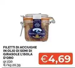 Mercatò Filetti di acciughe l'isola d'oro offerta