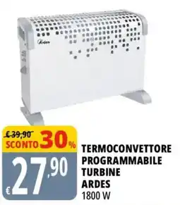 Tigros Termoconvettore programmabile turbine ardes offerta