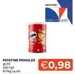 Mercatò Patatine Pringles offerta