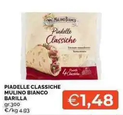 Mercatò Piadelle classiche Mulino Bianco offerta