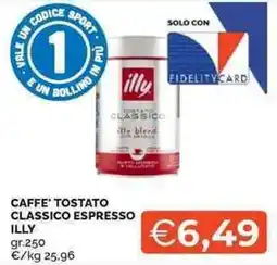 Mercatò Caffè tostato classico espresso illy offerta