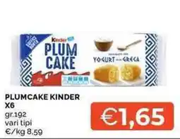 Mercatò Plumcake Kinder offerta