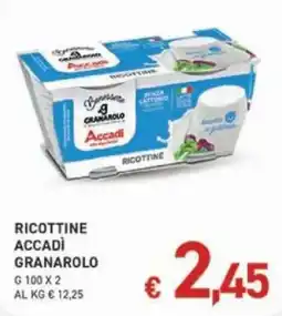Maxi Coal Ricottine Accadì Granarolo offerta