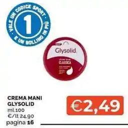 Mercatò Crema mani Glysolid offerta
