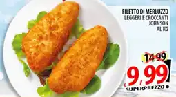 Il Genio Supermercato Filetto di merluzzo leggeri e croccanti Johnson offerta